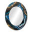 Teal Gold Geode Gems - miroir mural en pierre, miroir décoratif bleu sarcelle-121387227-121387866