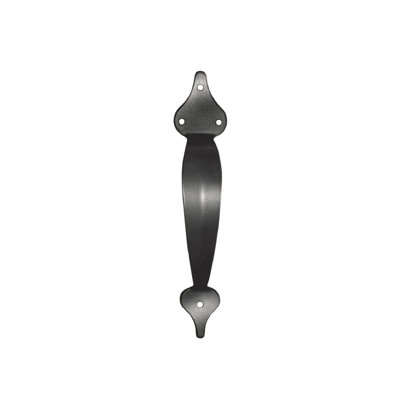 Gate Pull Handle | Black Galvanized Steel