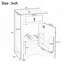 Meuble-lavabo avec lavabo en céramique et rangement réglable pour les petites salles de bain-1713433927