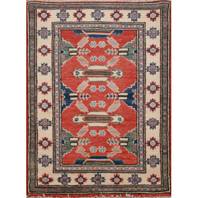 Tapis décoratif géométrique Kazak