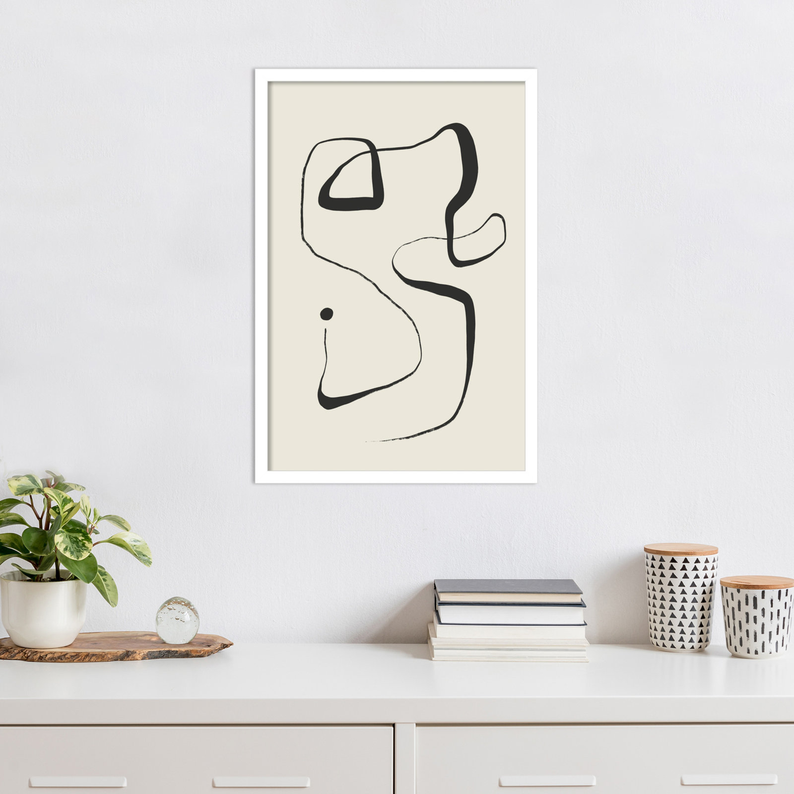 Galya "The Point" Print by Treechild, White, 25" H x 17" W