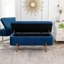 Banc de rangement rembourré en velours Miajah-251652346