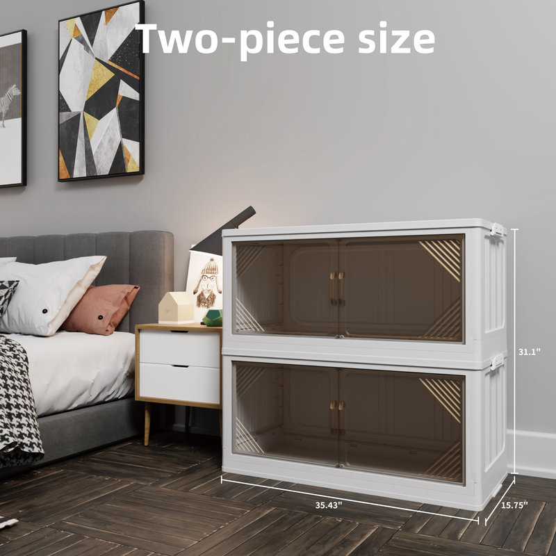 Plastic Stackable Storage Organizer, 2