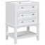 Meuble-lavabo de salle de bain avec lavabo, armoire de rangement avec tiroir et tablette ouverte