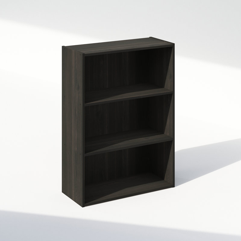 Simple Standard Bookcase, Espresso, (3 Shelves) 80.01cmH x 60.2cmW x 24.64cmD