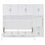 Lit escamotable simple avec placard, tiroirs et bureau