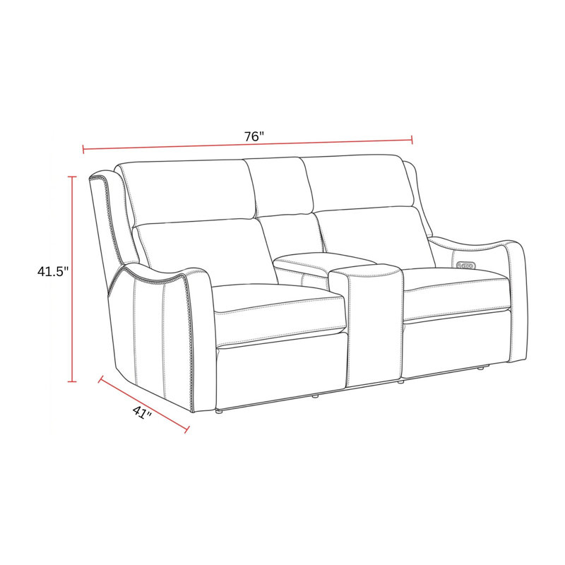 Wilen Zero Gravity Tilt Console Loveseat P3