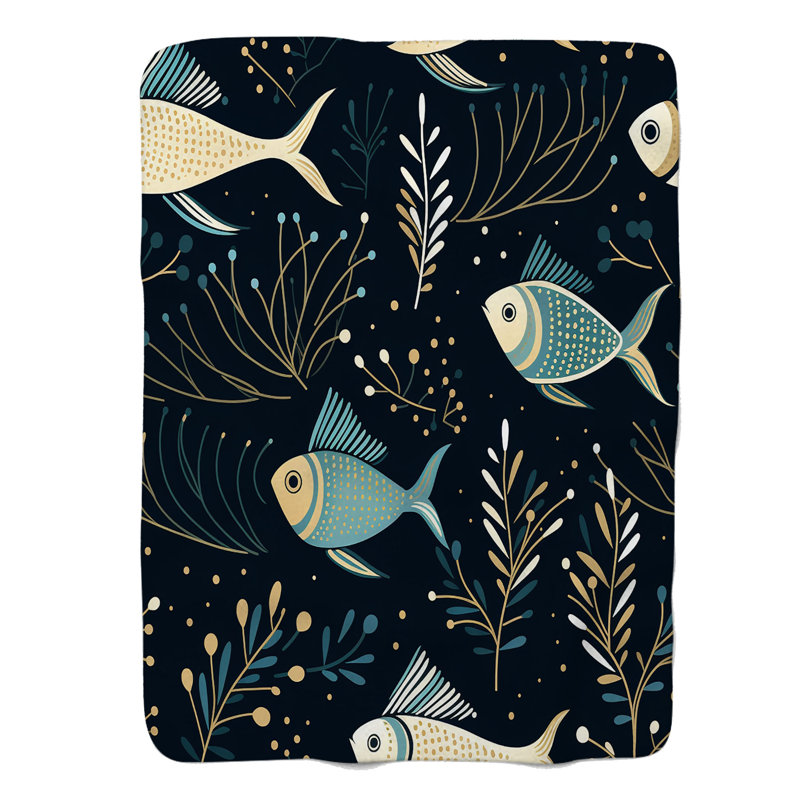 Tranquil Swim - couverture de qualité supérieure 1 pièce, Lit simple