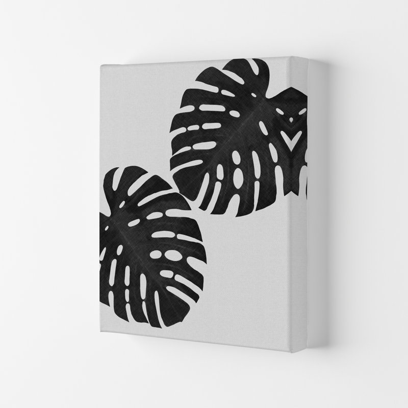 Monstera II - Print, 84.1cm H x 59.4cm W x 4cm D, Wrapped Canvas
