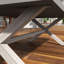 Table basse d'extérieur en aluminium et résine