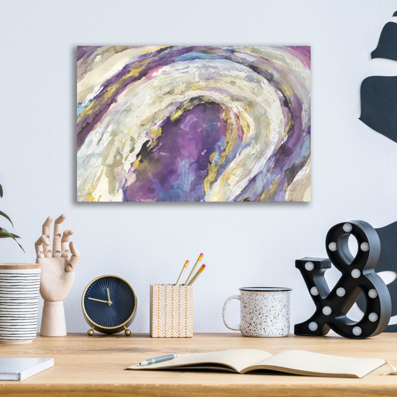 Art mural en verre «Flow» par Danhui Nai, H 12 po x l 16 po x P 0,13 po