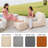 Big Joe Solvana Outdoor Patio Furniture Set, Performance Linen Weather-Resistant Fabric, 7 Piece Sectional, Sunlit Cream-126078287-128785055