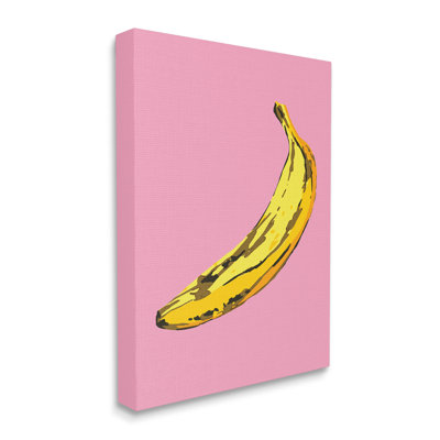 Banane rose pop tropical amusant minime fruit