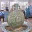Porcelain Moon Vase with Relief Motifs