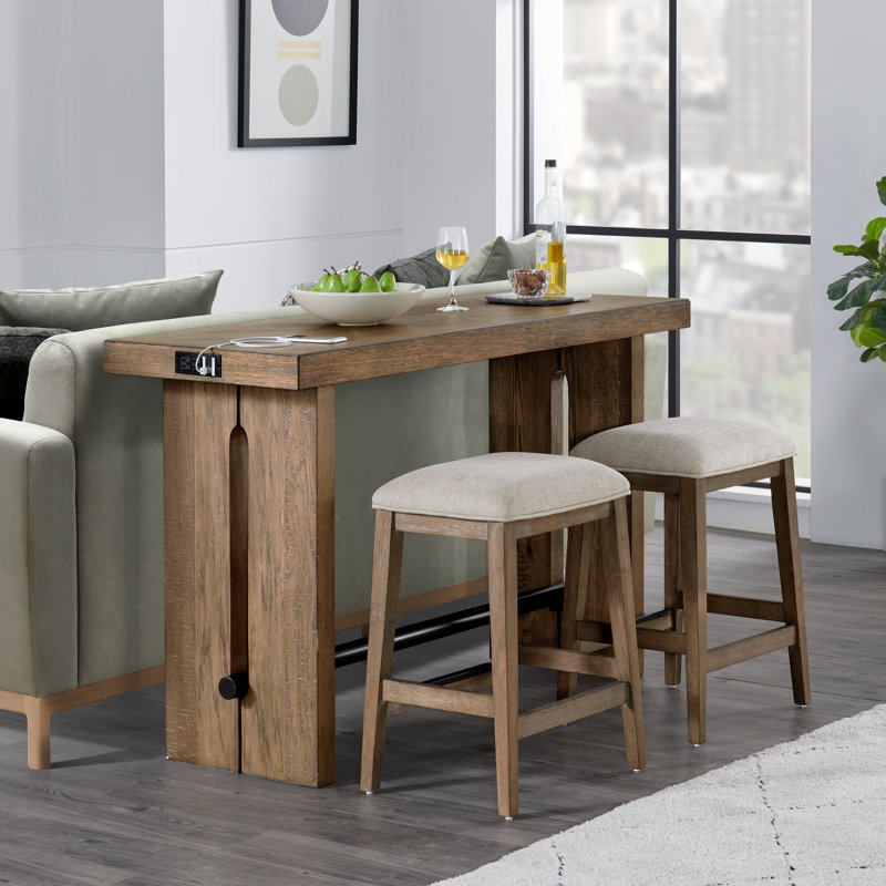 Rabbie 60'' Solid Wood Console Table