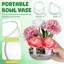 Glass Terrarium Bowl Vase for Succulent Planting Slanted Mouth Design Clear Round Plant Pot for Moss Indoor Plants Desks and Bookshelves 12.00 X 11.00 X 10.00 cm