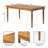 Carvella Solid Wood 63'' Dining Table
