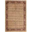Tapis rouge / brun clair en laine noué à la main à motif oriental 7 pi 11 po x 9 pi 11 po Roby