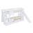 Twin-Over-Twin Castle Style Bunk Bed With 2 Drawers 3 Shelves And Slide - White-955227283-955227282