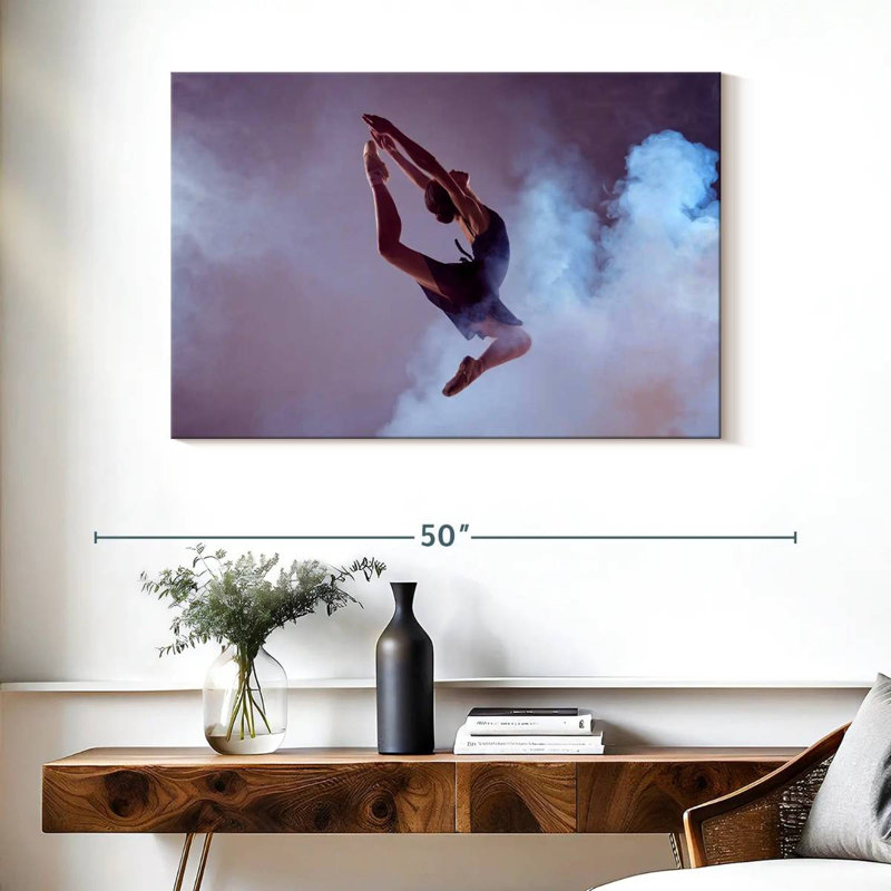 Ballerine bondissante, H 26 po x l 39 po