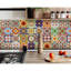 Ensemble de carreaux de mosaïque auto-adhésif en vinyle 4 po x 4 po