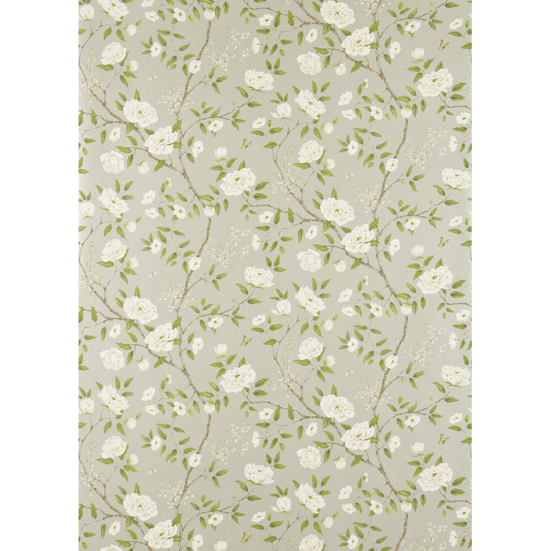 Romey's Garden Wallpaper, Silver