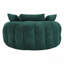 Canapé surdimensionné ovale rembourré à billes, canapé paresseux avec 3 grands coussins et 2 petits coussins, dossier enveloppant pour adultes, canapé à billes en chenille-1609599028