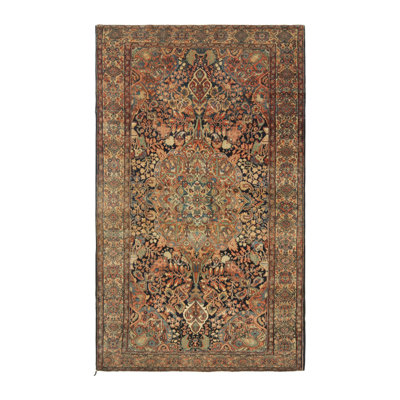 Antique One-of-a-Kind 4'2X6'10 Hand Knotted Area Rug