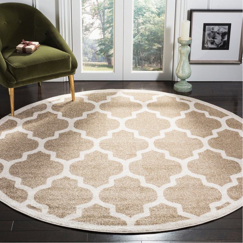 Amherst Performance Geometric Rug, Round 7'