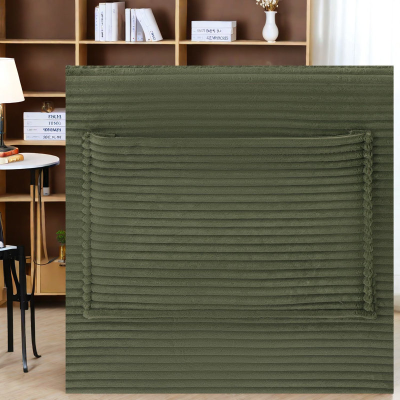 Canapé modulaire à compression en velours côtelé 69 pouces
