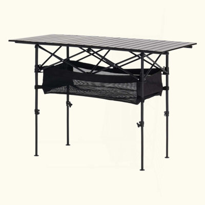 Table de camping pliante en aluminium