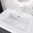 60''Wall-Mounted Double Bathroom Vanity In Brown With White Integrated Solid Surface Top