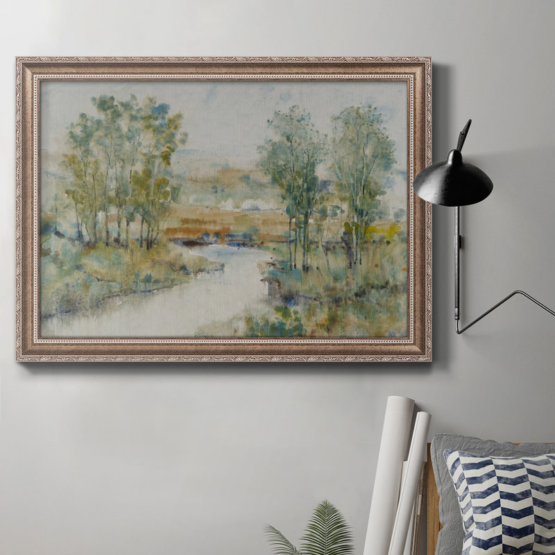 Arbres sur le ruisseau II - impression, H 16 po x l 20 po x P 2,5 po