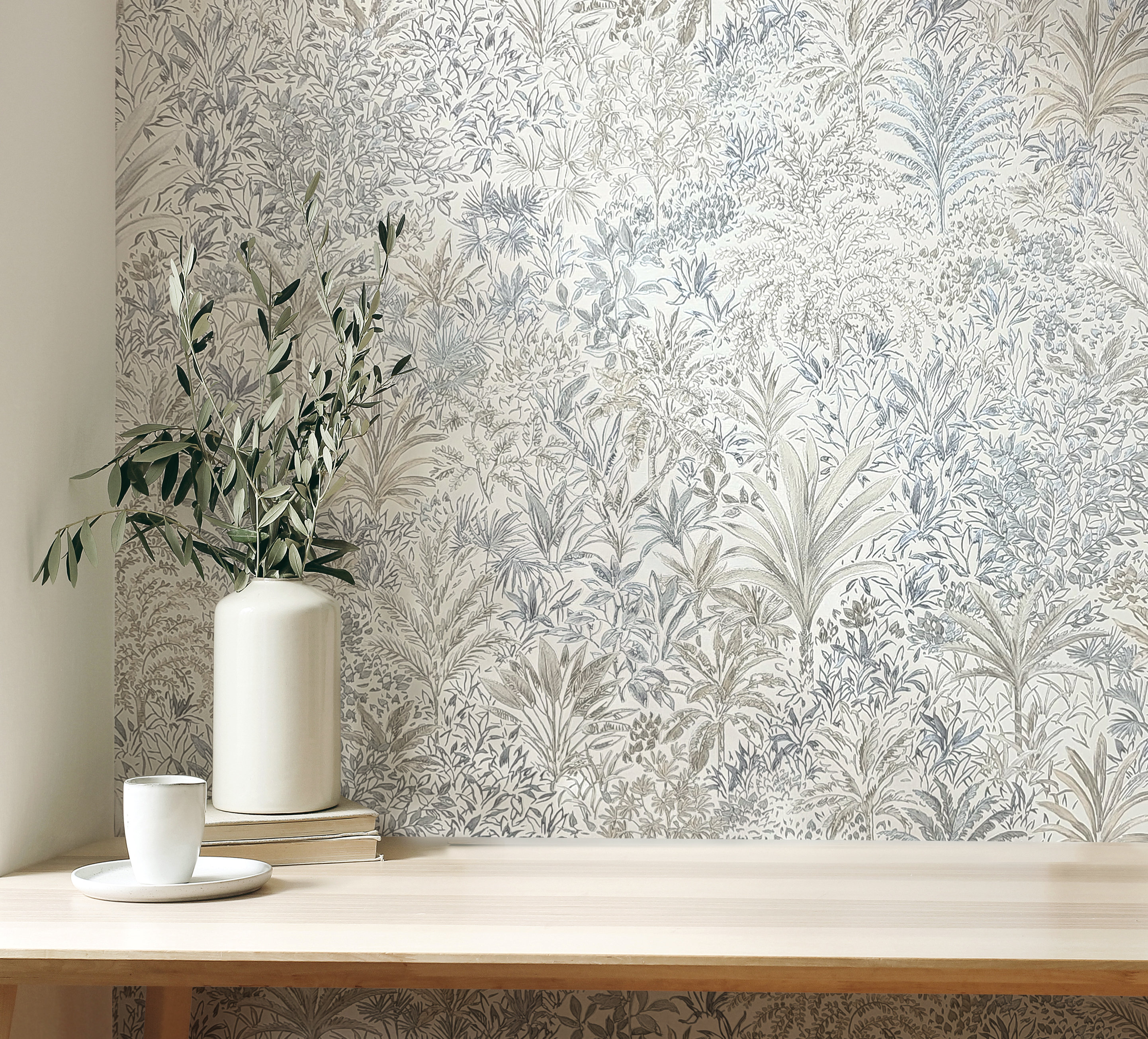 17 Stories Capri Palm Landscape Italian Heavyweight Vinyl Wallpaper ...