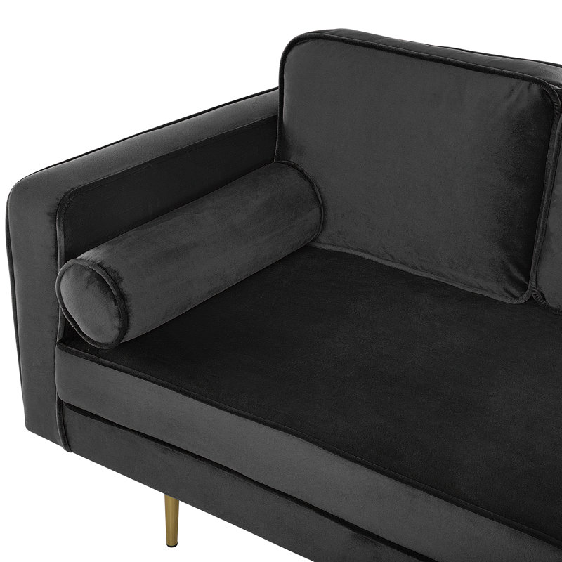 Astra Velvet Chaise Lounge, Left-Arm Chaise