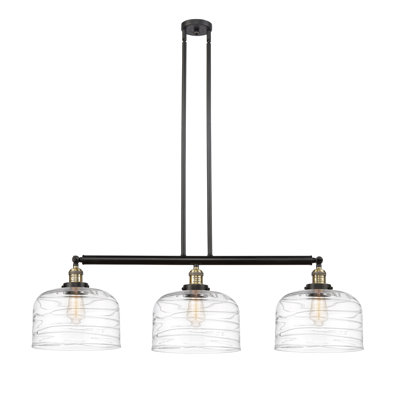 Bell - Luminaire suspendu pour îlot de cuisine 3 lumières 42 " 