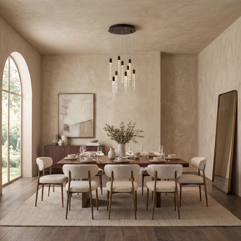 Lustre linéaire moderne à 9 lumières Kahlel