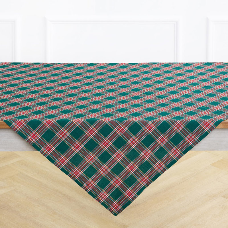 Green Tartan Plaid - Tablecloth, 52" Square