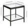 Alexis Glass Top End Table