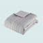 Cationic Dyed Clip Jacquard Comforter Set With Throw Pillow Grey-114494787