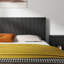 Grande tête de lit en bois de 64,4 po de largeur, sans sommier tapissier, durable et moderne-12958623-12958622