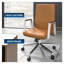 Fauteuil de bureau rembourré en cuir Waide-1404872424
