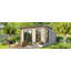 Powersheds 12 x 12ft Apex Log Cabin, Doors to the Left - 44mm