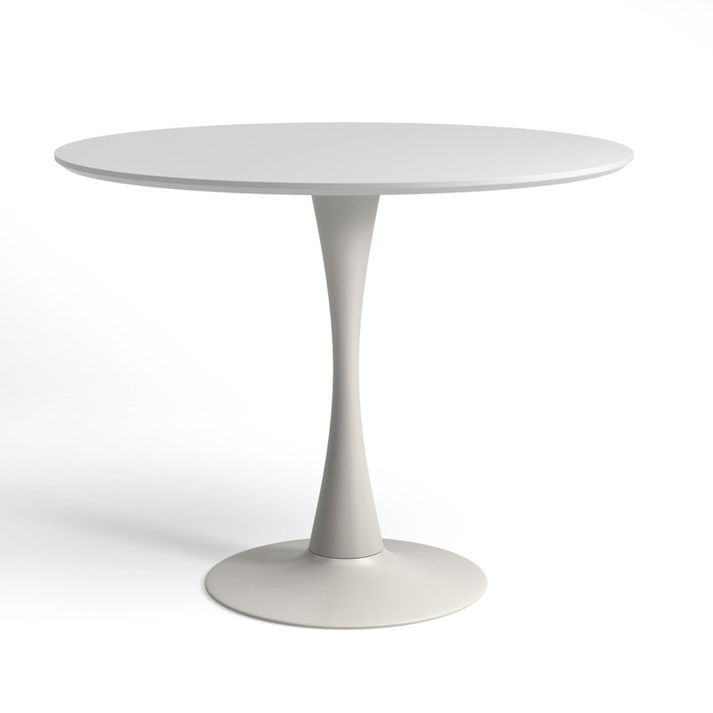Table de salle à manger à piédestal 36 po Imperial, Blanc