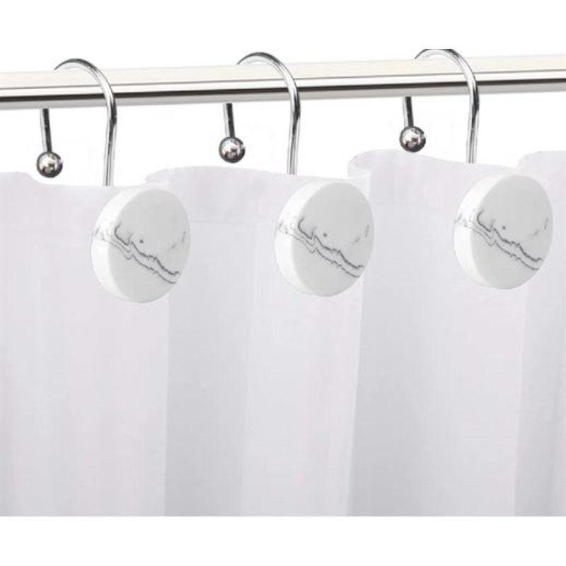 Michaelangelo Rust Resistant Shower Curtain Hook, Chrome