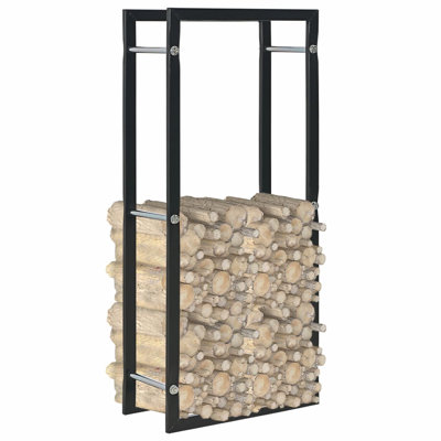 44cm W Vinyl Coated Steel Log Rack