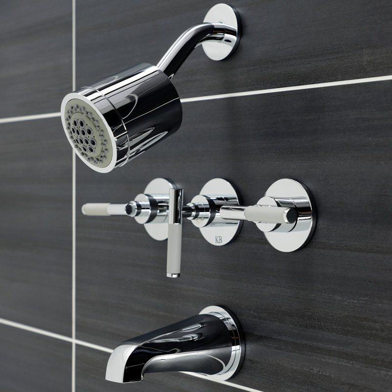 Robinet de baignoire et douche Kaiser, Chrome poli