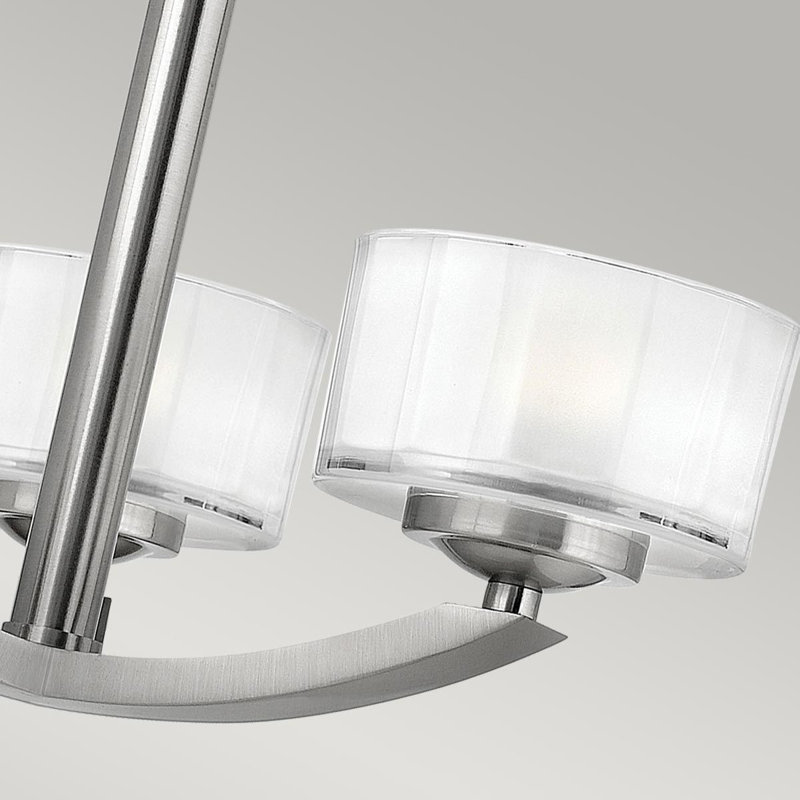 Bellevue Glass Semi Flush Mount