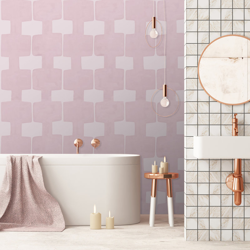 Rouleau de papier peint Paule Marrot, Rose clair