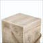 Table d'appoint d'extérieur carrée en bois MGO avec corde tressée simulée - Table de bout intérieure rétro pour la maison et le patio